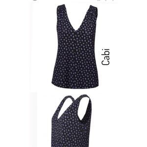 Cabi Island Mesh V-neck Tank • Size Medium